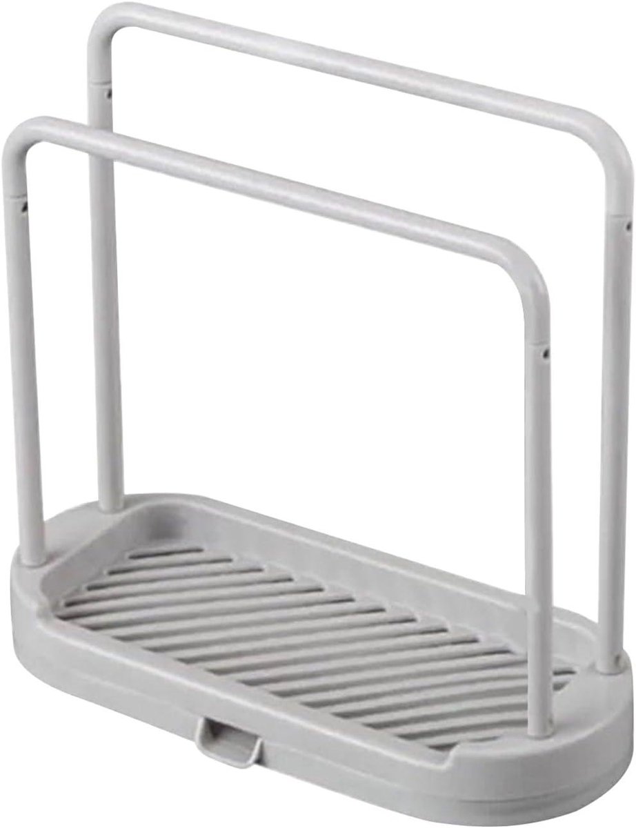 Doekhouder Keuken - Spons Organizer - Keuken Opbergen - Snel Drogen - 20.5 cm - Grijs