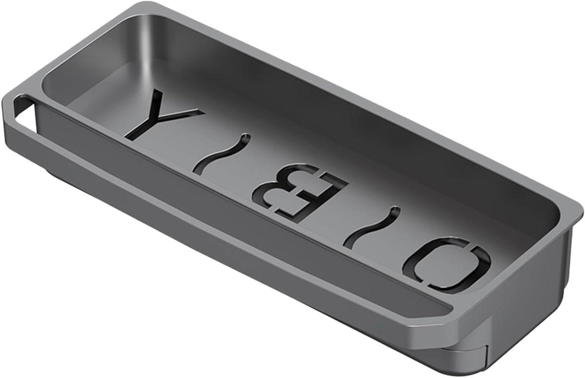 Keuken Organizer - Gootsteenrek - Keuken Opbergen - Antislip Ontwerp - 7.3x13.1x7.3 cm - Grijs