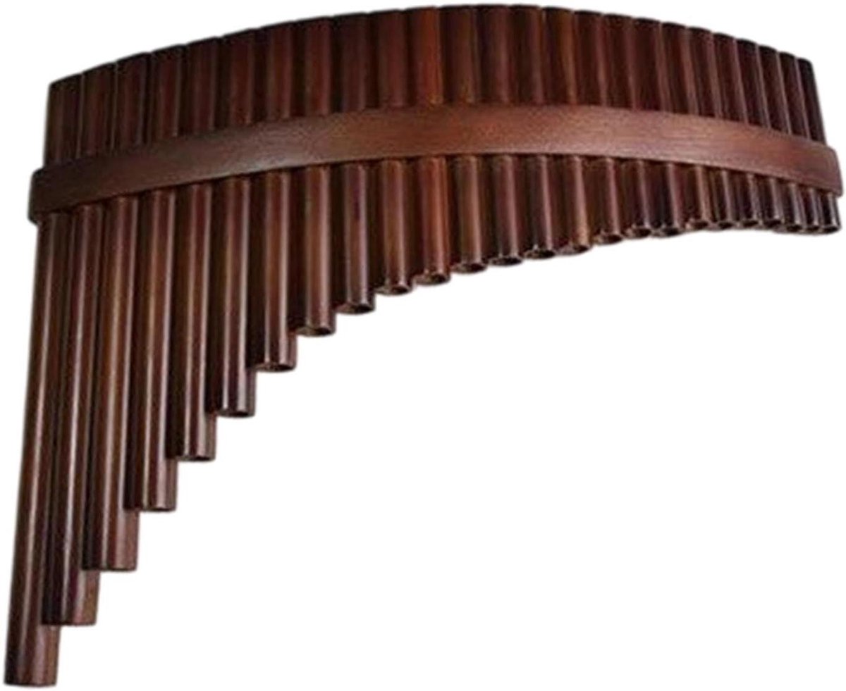 Traditionele Panfluit - Houten Fluit - Muziek Maken - Professionele Stemming - 25 Pijpen - Bruin
