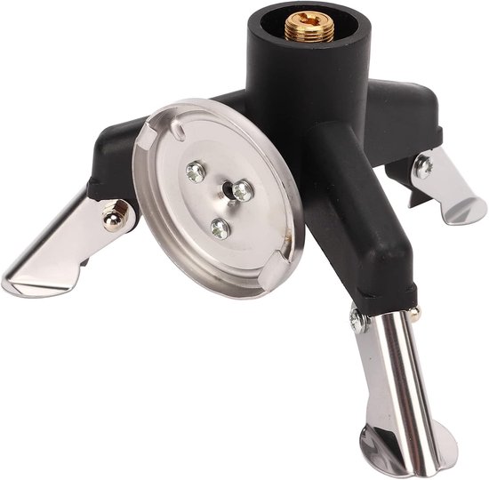 Gas Adapter - Kachel Connector - Buiten Koken - Opvouwbaar Ontwerp - Compact Lichtgewicht - Koperkleurig — afbeelding 2