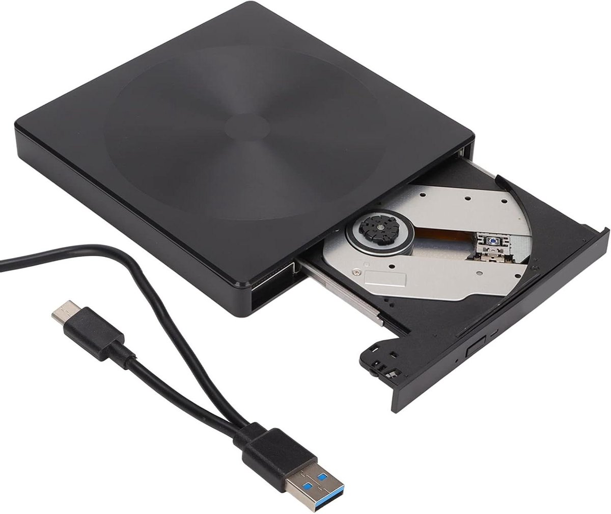 Externe Dvd-drive - CD Brander - Data Overzetten - Dubbele Interface - 5 Gbps - Zwart