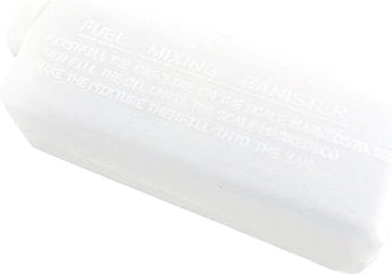 Mengfles Brandstof - Olie Tank - Motor Onderhoud - Lekvrije Sluiting - 600 ml - Wit — afbeelding 5