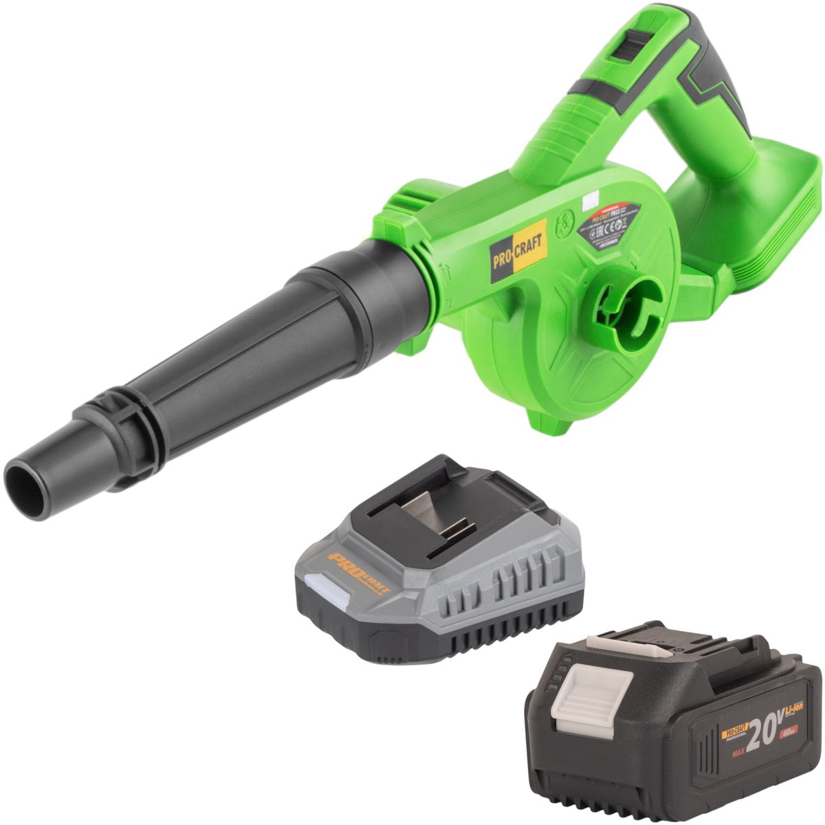 Procraft PB22bb accu bladblazer 20 V + 1x accu 4,0 Ah + oplader
