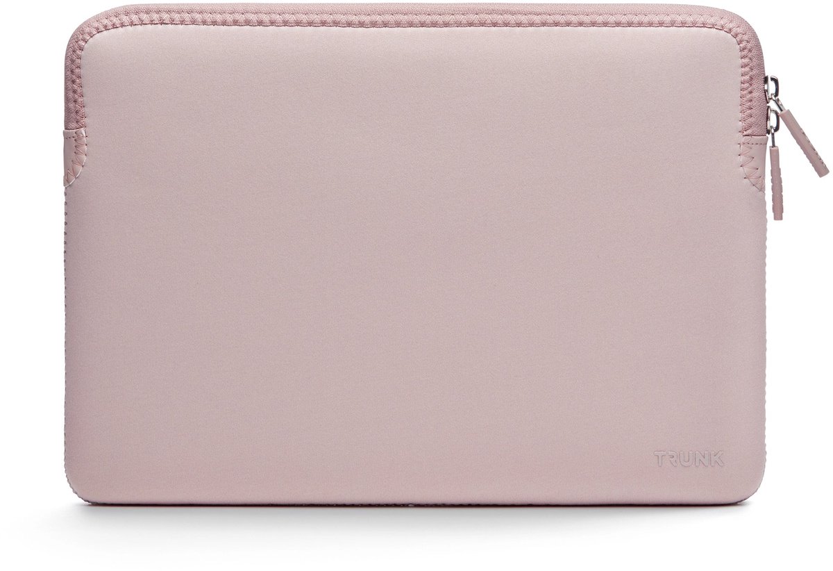 Trunk Neoprene Sleeve MacBook Pro/Air/Neo 13 – Duurzame Neopreenmix – Zacht en Pluchen Interieur – Wasbaar in Machine op 30 Graden - Roze