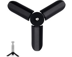 Sander Shop Mini-Statief voor DJI Osmo Pocket 3 & 2, Draagbare Statiefstandaard Tafelmontage Lichtgewicht Selfiestick Comfortabele Grip Praktische Accessoires voor Digitale Apparaten(Zwart)
