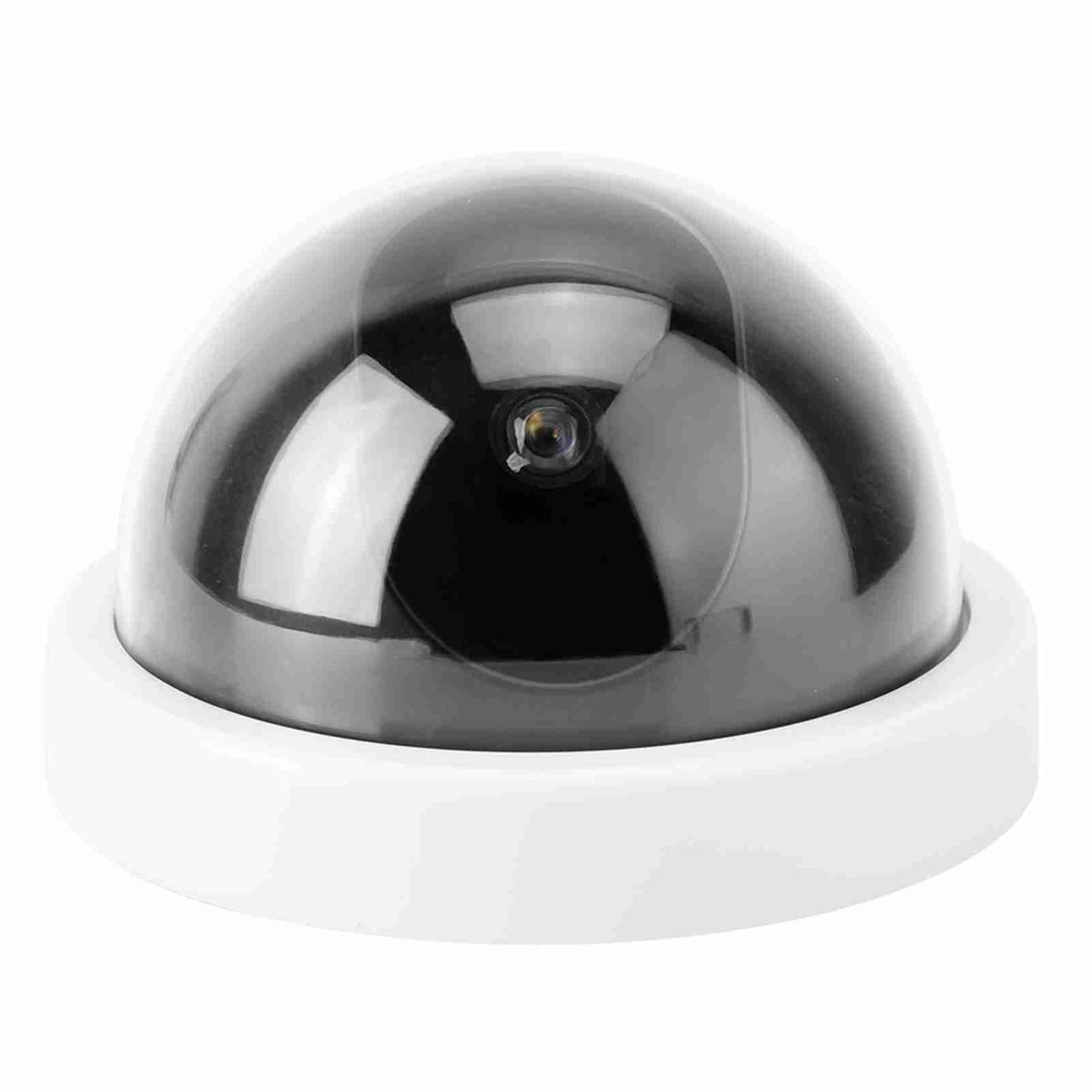 Allecto - Dome Simulatie Camera - Dummy Beveiligingscamera - Realistisch en Effectief - Wit - Bewaking - Voor Binnen en Buiten - Zonne-energie