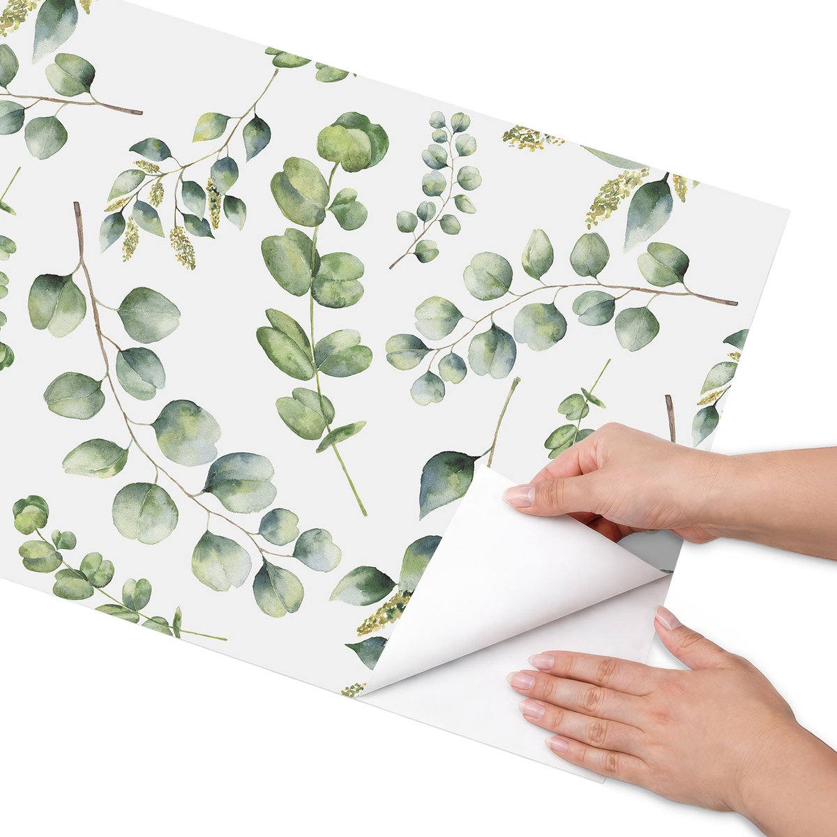 Coloray Meubel Wrap Folie - Groente Meubelfolie - 50x100 cm - Meubelfolie Zelfklevend Botanische bladeren - Wrapfolie Keuken - Scandinavisch Meubelfolie - Decoratiefolie - Tafeldecoratie - Bloemen en planten