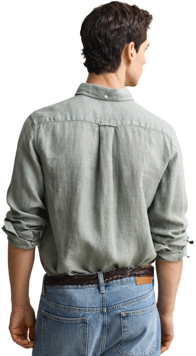 grijs overhemd Gant button down