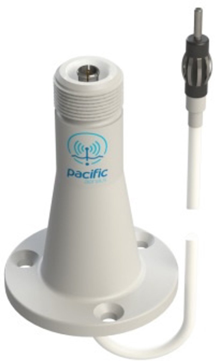 Pacific Aerials SeaMaster P6169 FM + AM radio antenne dek steun incl 5m kabel