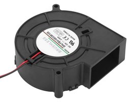 Allecto - Radiale ventilator - BBQ-ventilator - Turbo centrifugaal - 12 V - Koeling - Luchtventilator - Geschikt voor buiten - 97 x 97 x 32 mm