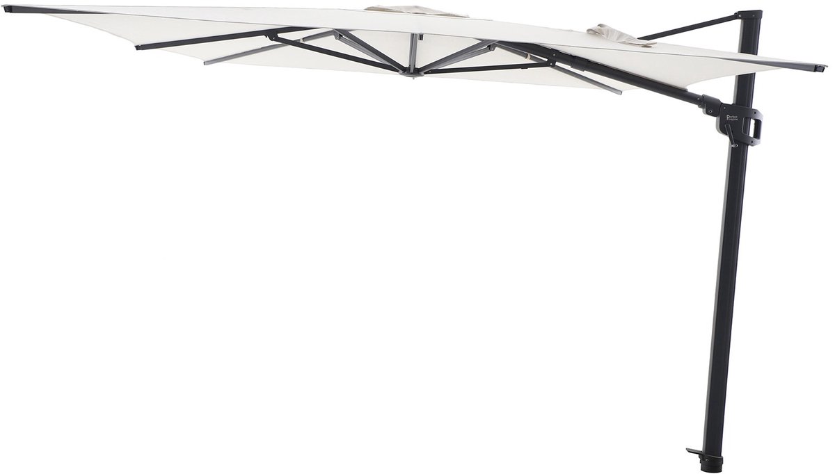 Perfect Shadow Eclipse zweefparasol 400x300 cm. Ultra - Antraciet/Soft Sand