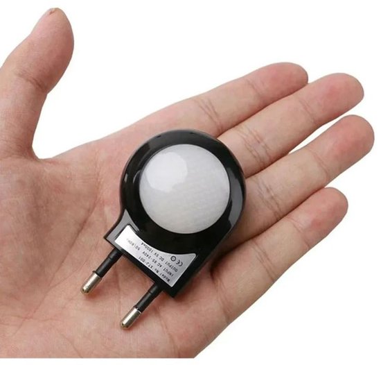 Mini LED Slak Nachtlampje Met Lichtsensor - Automatisch - Wandlamp - voor Kamers en Slaapkamers - Wit van MINI — afbeelding 3