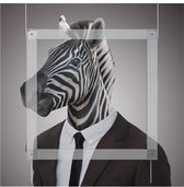 Set 400×600 mm - Blind Ophangsysteem voor Dibond/Forex/Plexiglas - Voor panelen 600×800 mm - Ophangsysteem Schilderij - Zware/Grote Panelen