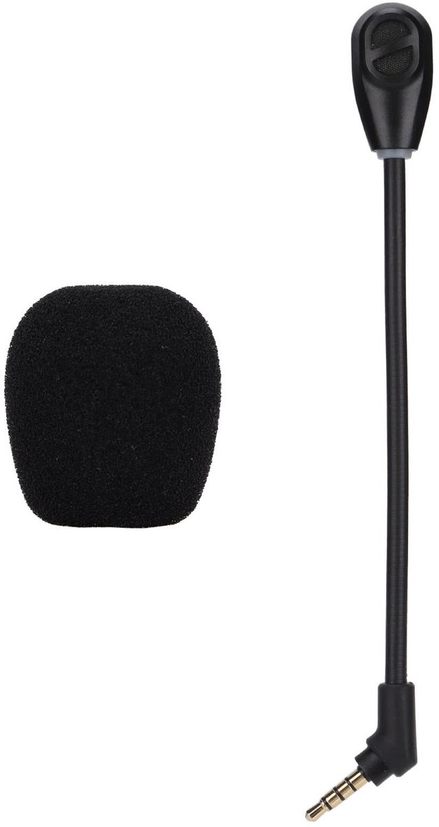 Allecto - Afneembare Microfoon - Geluiddempende Microfoon - Ideaal voor Gaming - Met Gouden Plug - Gaming Accessoire - Hoogwaardige Geluidskwalitei...