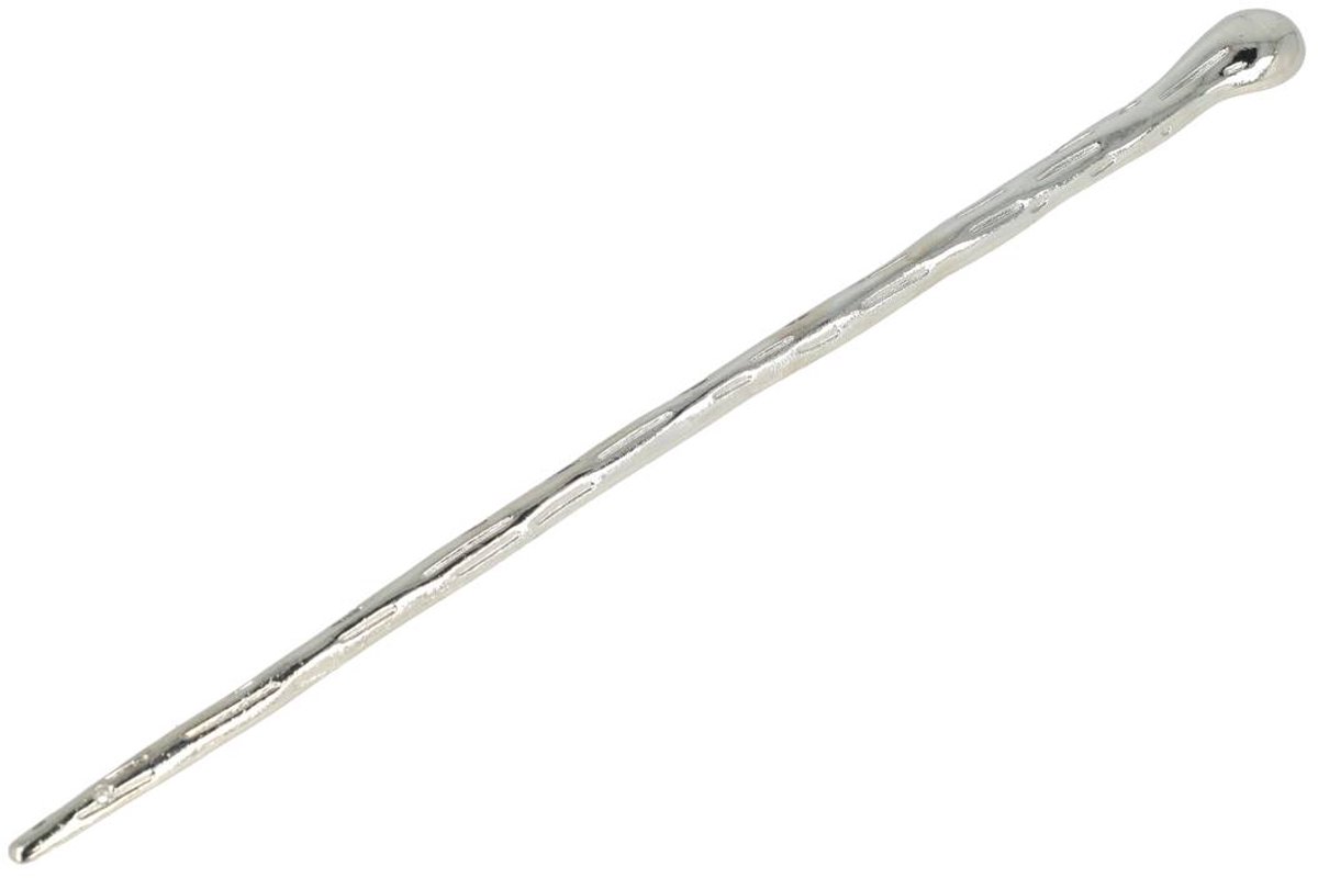 Haarsoires Styling Tool Haarpin 17cm - Druppel – Knot – Metaal – Zilver