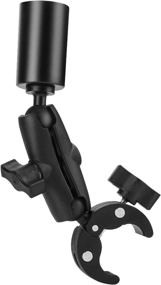 Starlink Mini Mount - Clamp Bracket - RV Ladder Mounting - Adjustable Angle - 3x2x1 cm - Black