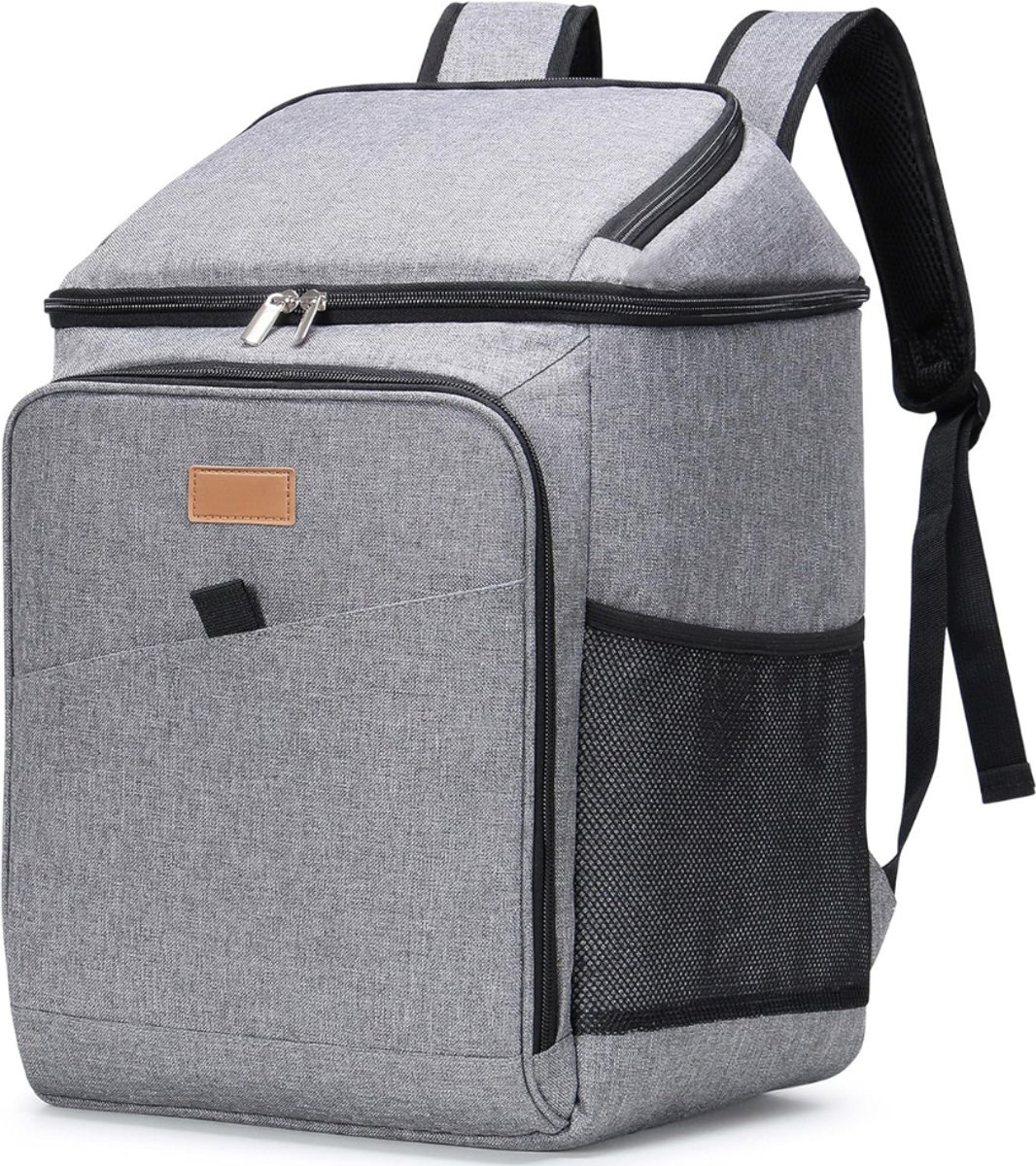 Picknicktas - Picknickmand - Lunchtas - Lunch Bag - Koeltas - Koelrugtas - Koelrugzak - Cooler Bag - Thermotas - Stof - 26L - Grijs - van Imperatoris