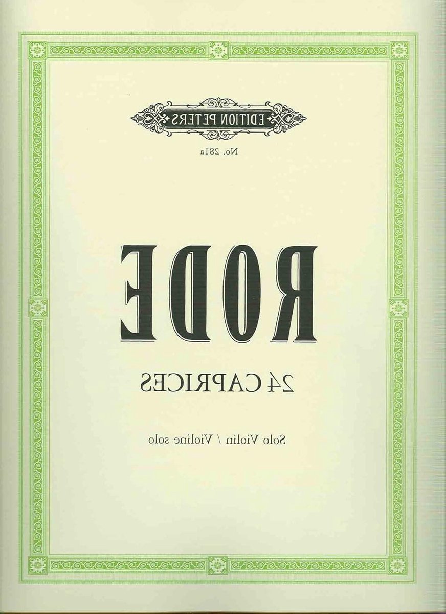 Viool Etudes - Caprices voor Viool - Muziekstudie - Solo Viool - 20x14x1 cm