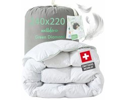 Dons- en verendekbed 240x220 cm - Luxe hotelcomfort - Allergievriendelijk en ademend