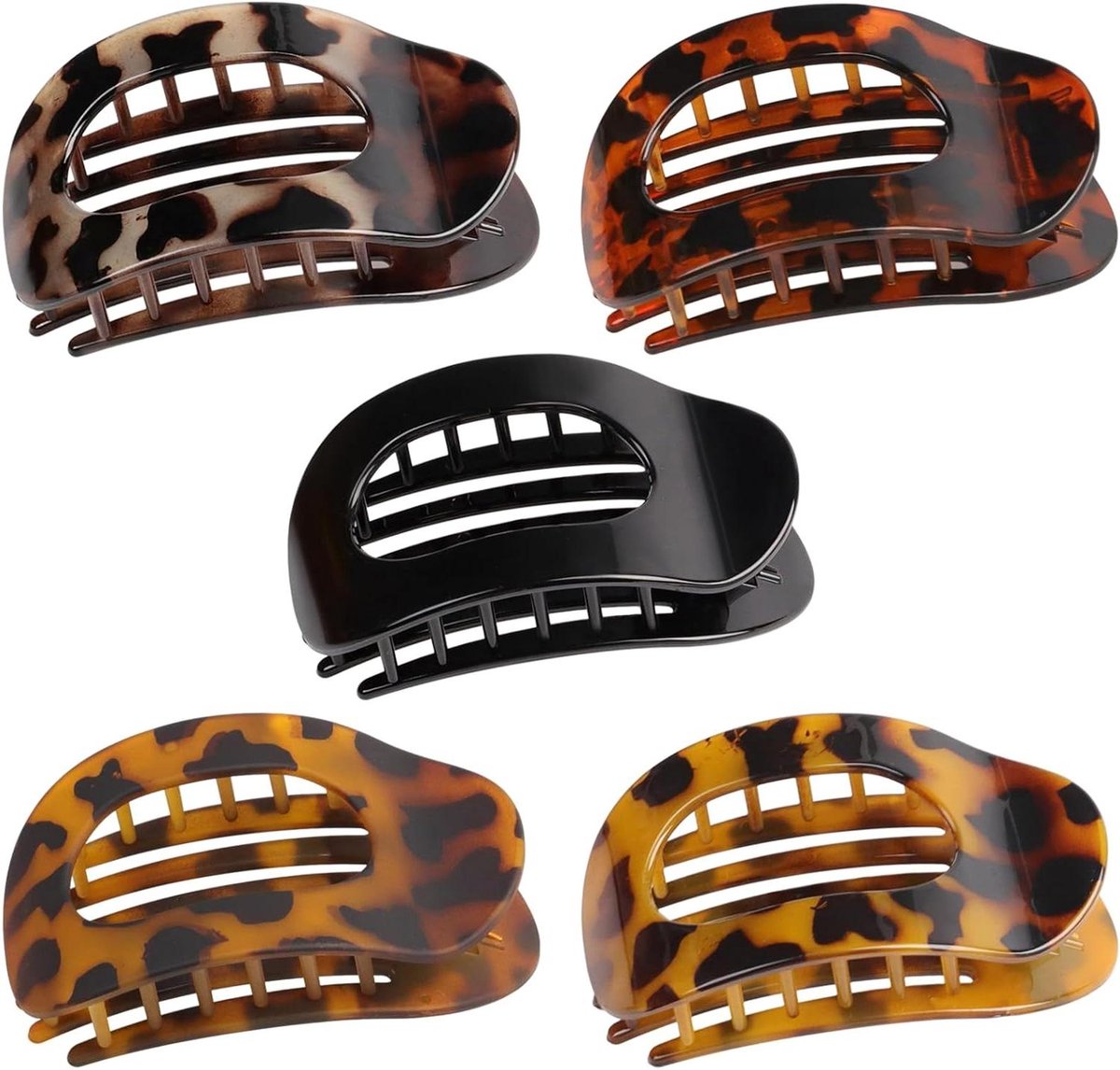 Platte Haarclip - Klaauwclips - Dagelijkse Styling - Sterke Grip - Medium