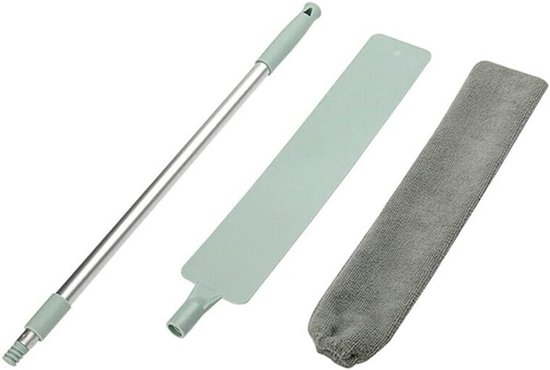 Stofdoek Lange Steel - Microvezel Duster - Snel Reinigen - Verstelbare Lengte - Tot 125cm - Grijs — afbeelding 3