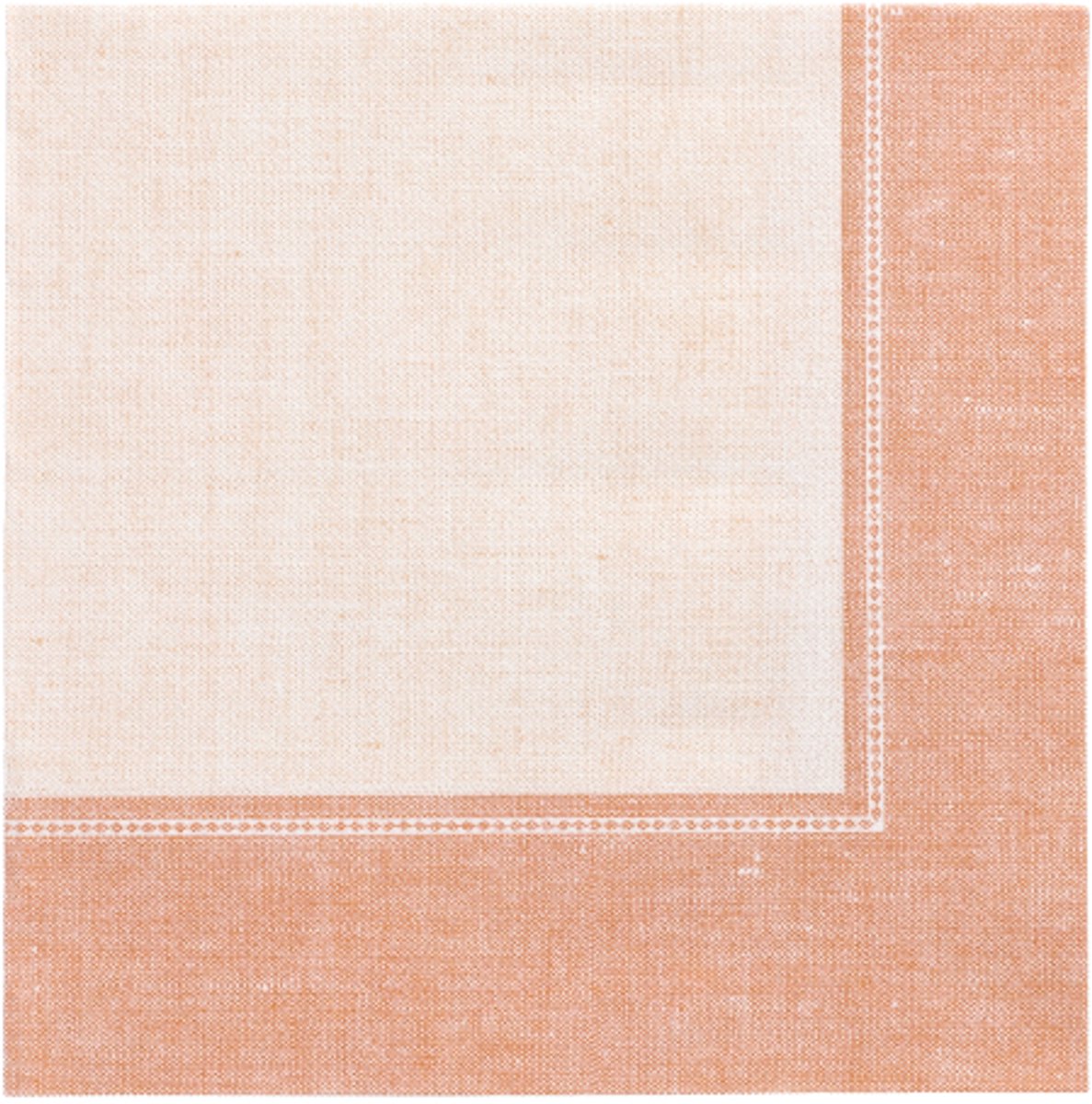 5x 50 Servetten ROYAL Collection 1/4 vouw 40 cm x 40 cm terracotta Linum