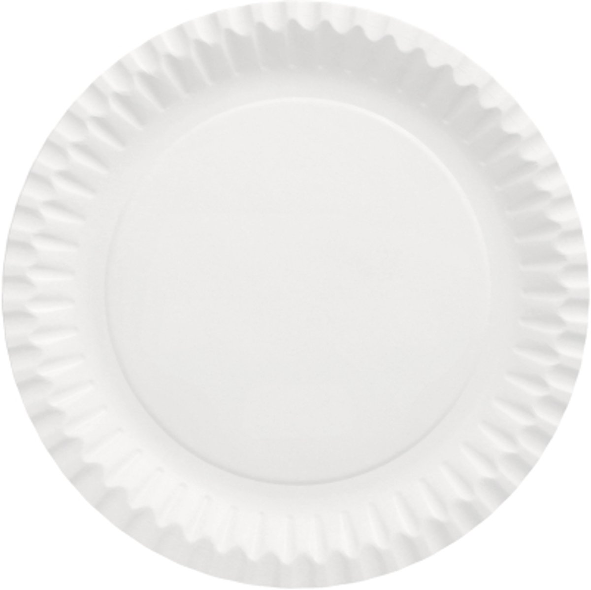 8x 100 Borden karton rond Ø 23 cm wit