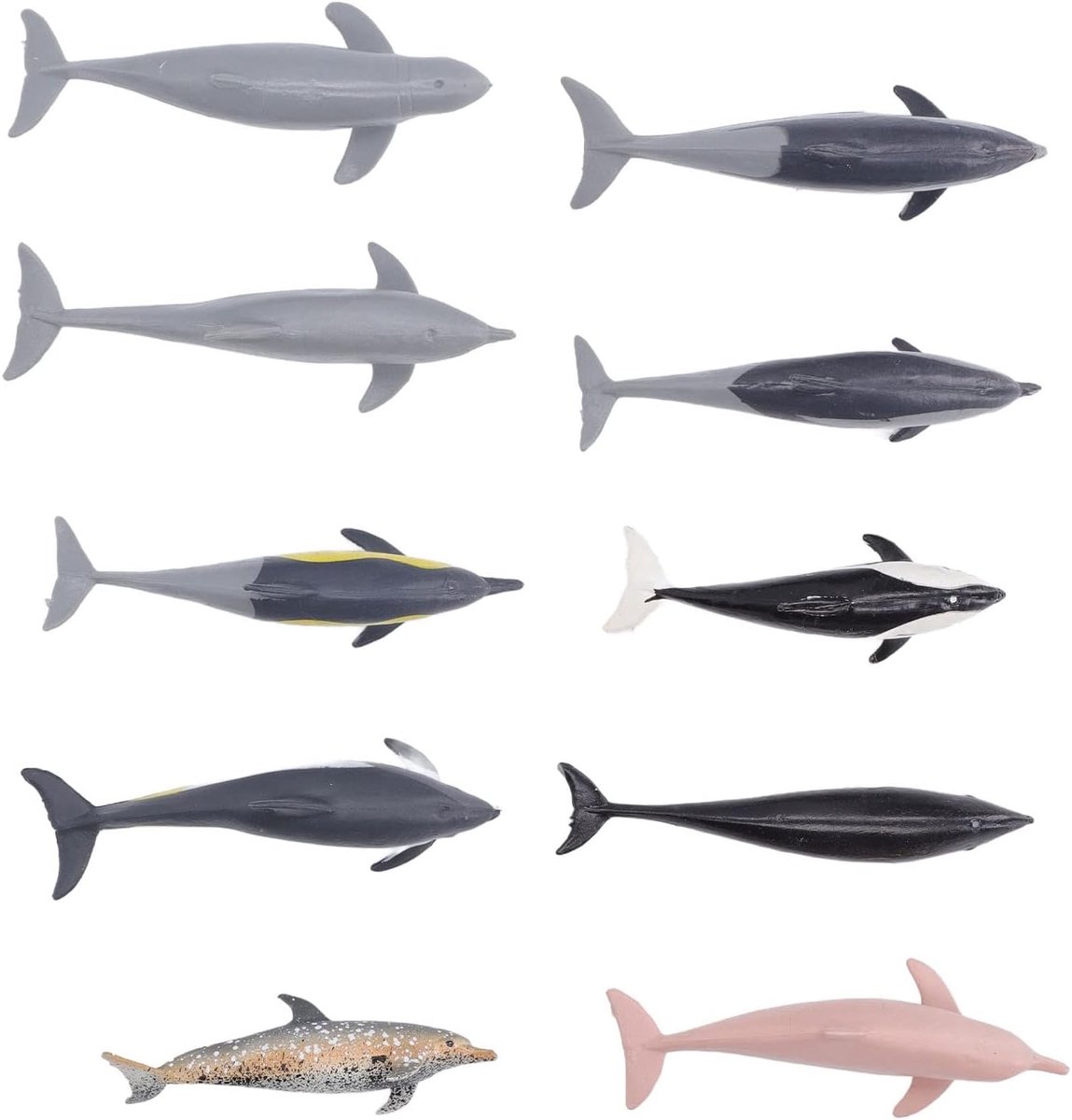 Dolfijnbeeldjes Speelgoed - Oceaan Figuren - Badspeelgoed Kinderen - Realistisch Ontwerp - 10 Stuks