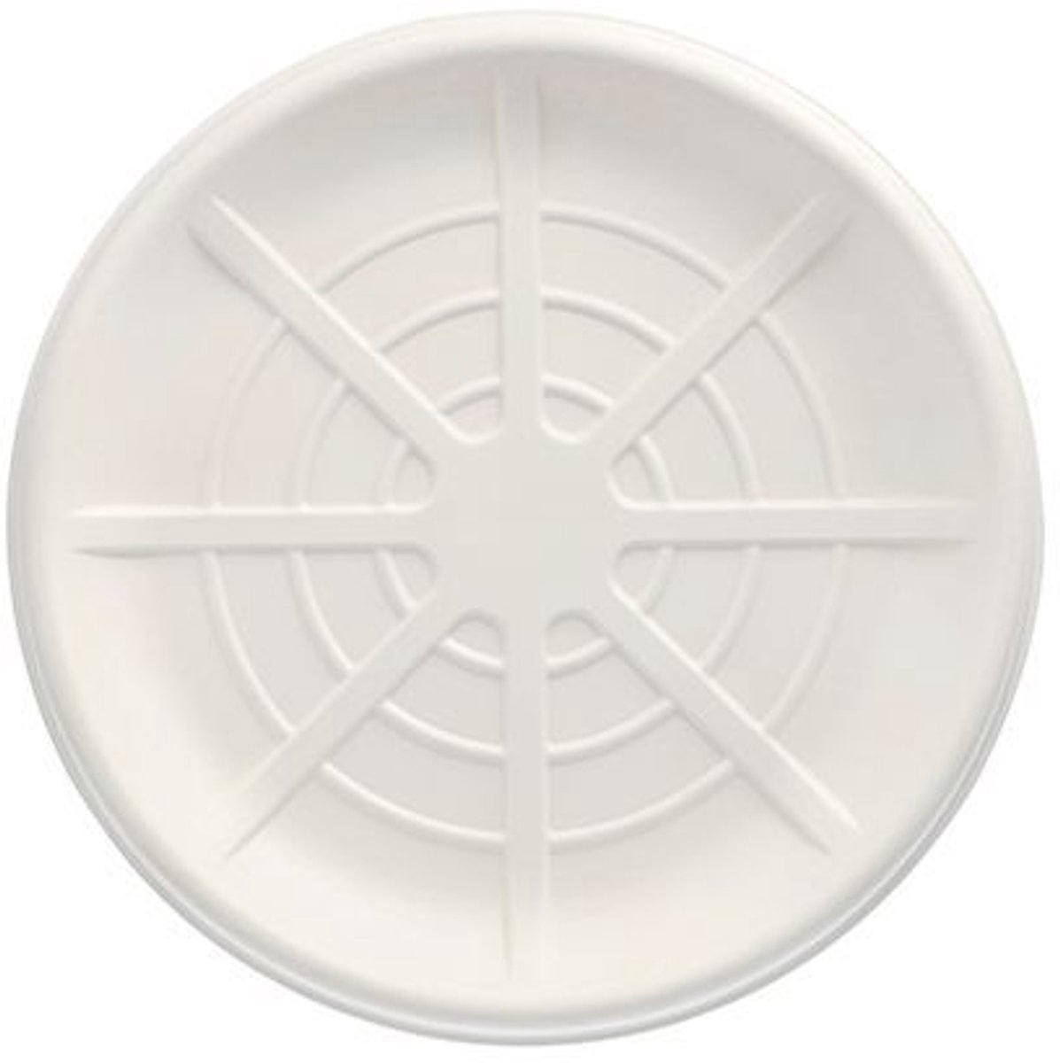 20x 3 Serveerschalen suikerriet pure rond Ø 35 cm wit voor Zeevruchten