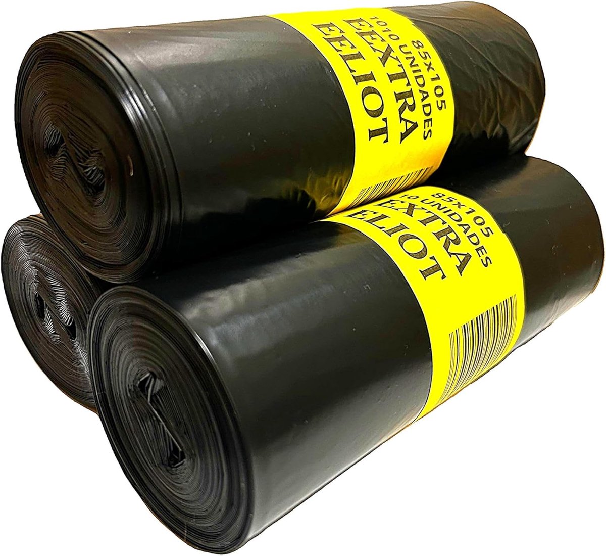 Extra Grote Vuilniszakken - Afvalzakken 100L - Zwaar Afval - Ultra Resistent Materiaal - 85 x 105 cm - Zwart