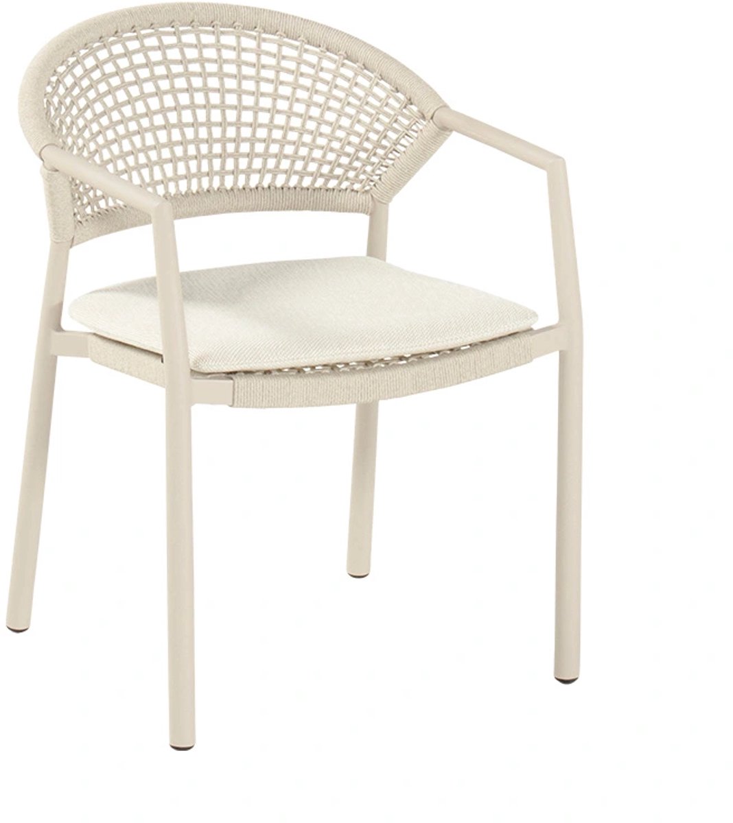 Hartman Taragona chaise de jardin empilable rope dining - Sable