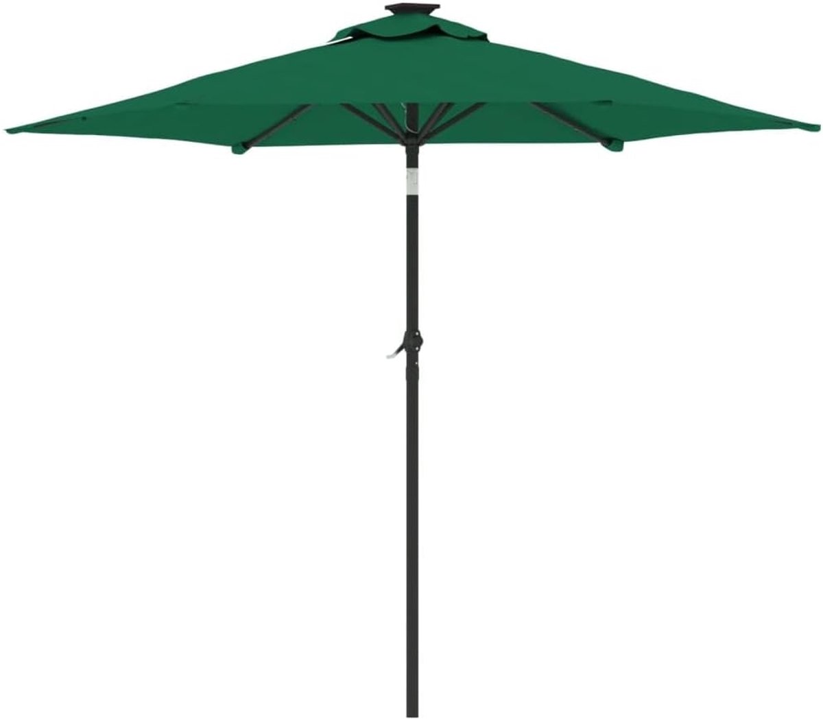 Balkonparasol Rond LED Zonne-energie Bellavero Ø 265 cm – Verstelbare Knikbare Tuinparasol met 2-in-1 Beschermhoes, UV-Bestendig, Winddicht en Waterafstotend – Balkon, Tuin & Terras – Afmetingen op...