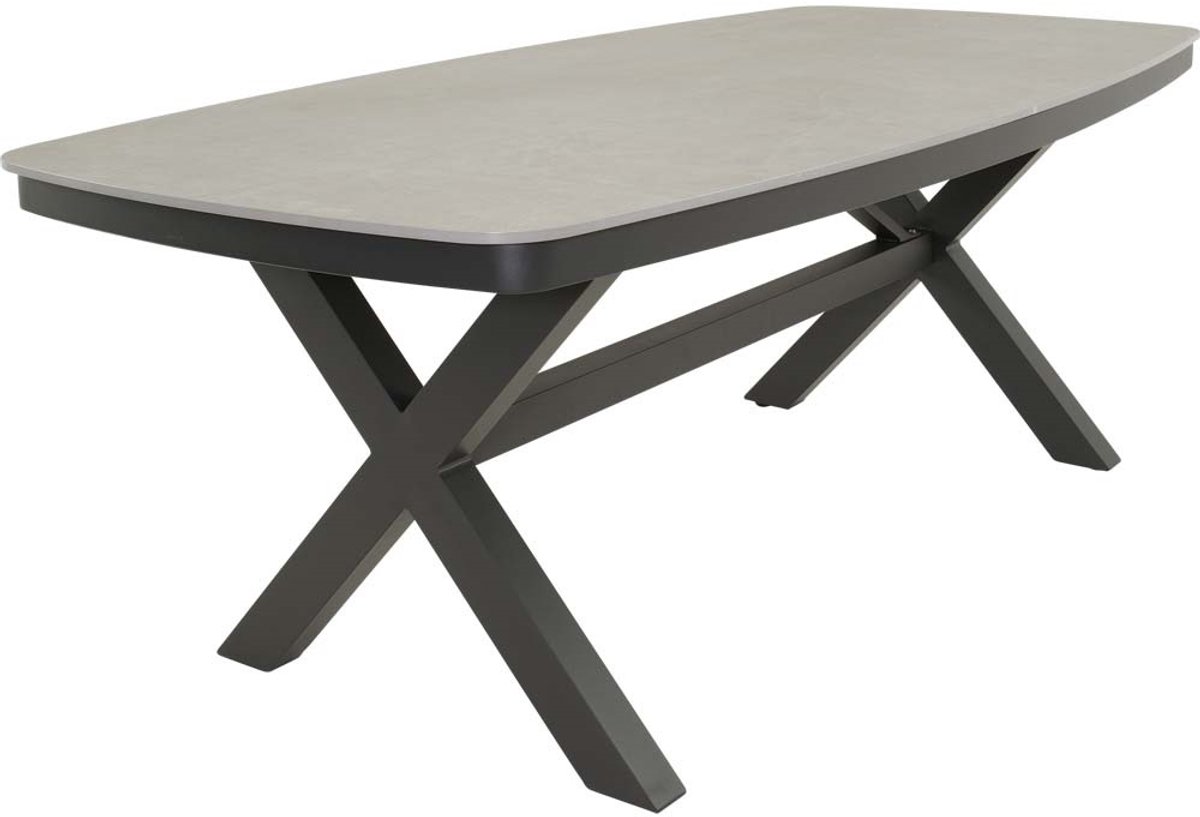 Lesli Living - Tuintafel Davos - Grijs - 200x100cm