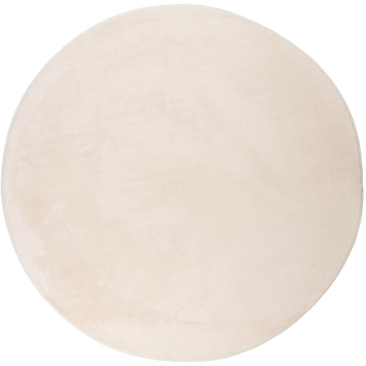 NATURL. Rond laagpolig vloerkleed - Cozy Creme - Ø 100cm