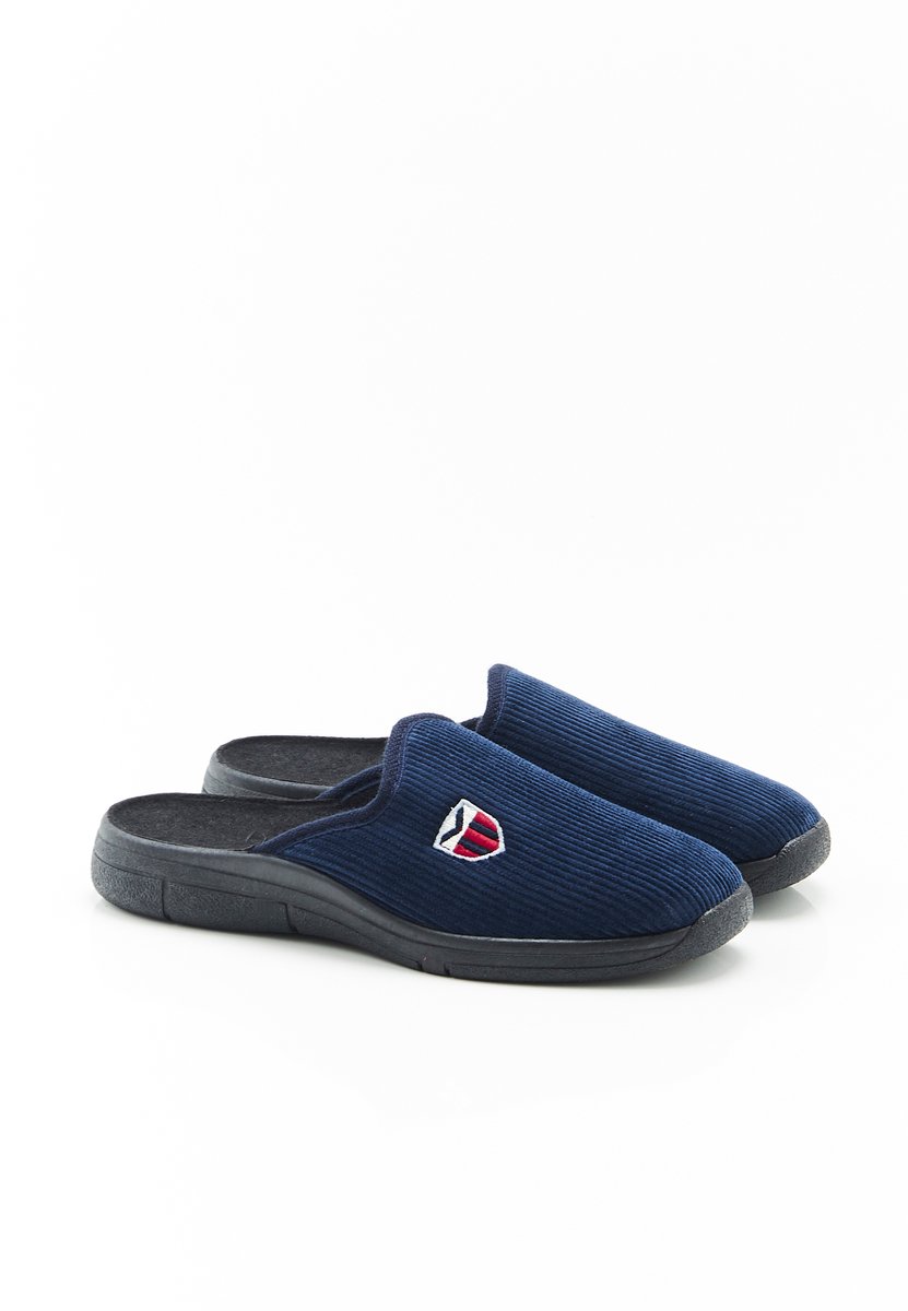 Damart - Muiltjes van ribfluweel - Heren - Blauw - 43