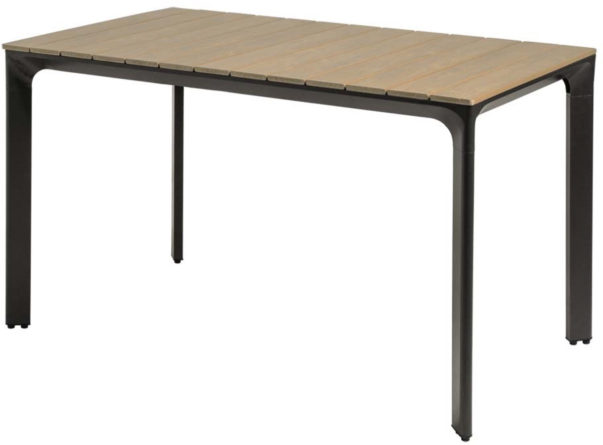 Lesli Living - Tuintafel Arezzo - Antraciet - 130x70x74cm