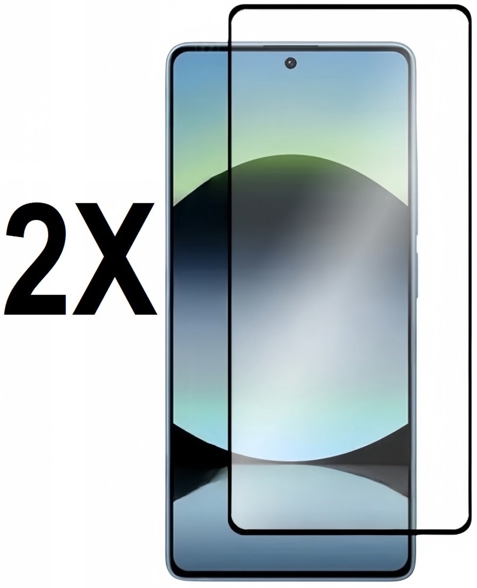 Screenprotector - geschikt voor OnePlus Nord CE 5 - FULL COVER - Tempered glass screen protector geschikt voor OnePlus Nord CE5 - glasplaatje - 2 stuks