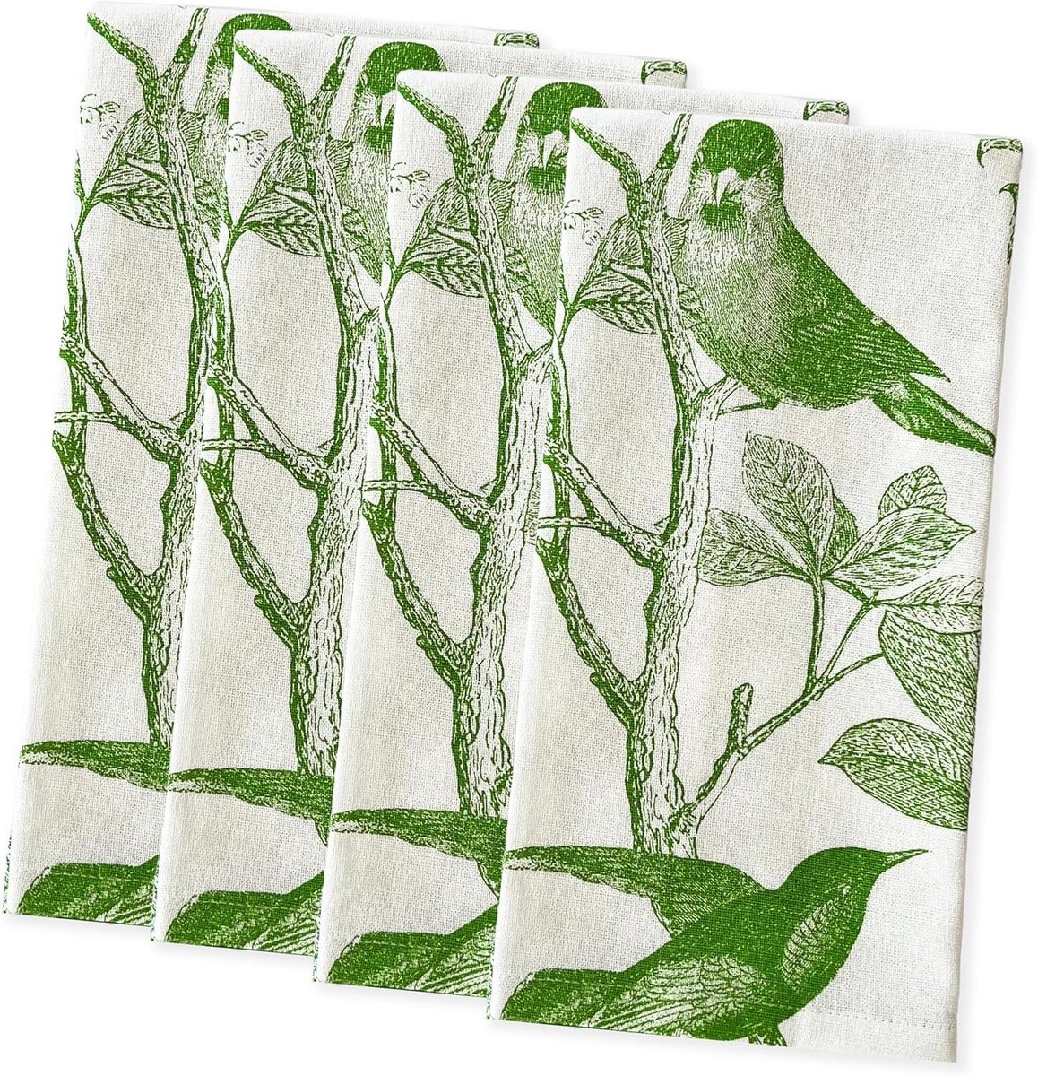 Dinerservetten Set - Stoffen Servetten - Tafeldekken - 100% Katoen - 55.9 x 55.9 cm - Groen