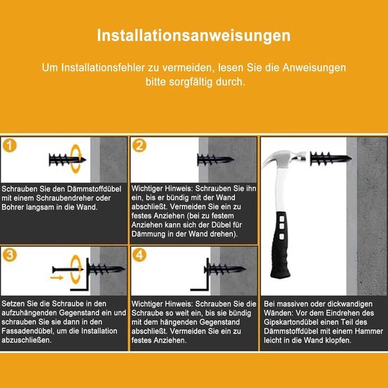 Isolatiepluggen Set - Gipsplaatpluggen Gevelpluggen - Isoleren ...