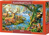 Castorland Forest Life – Puzzel – 500 stukjes – Satijnen afwerking – Perfecte pasvorm – Europese kwaliteit