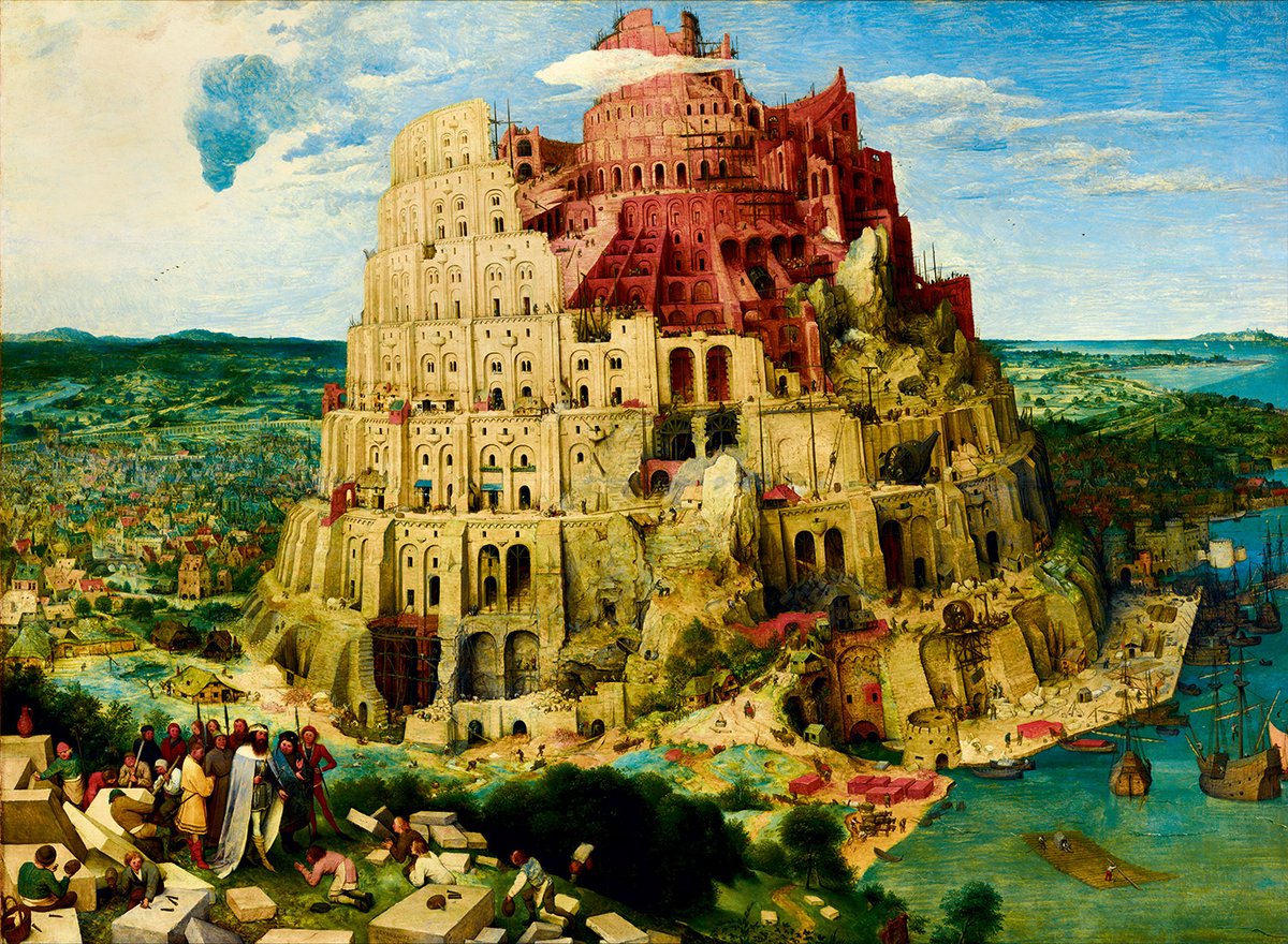 Bluebird Puzzle legpuzzel The Tower of Babel 1563 - 3000 stukjes kunststof.