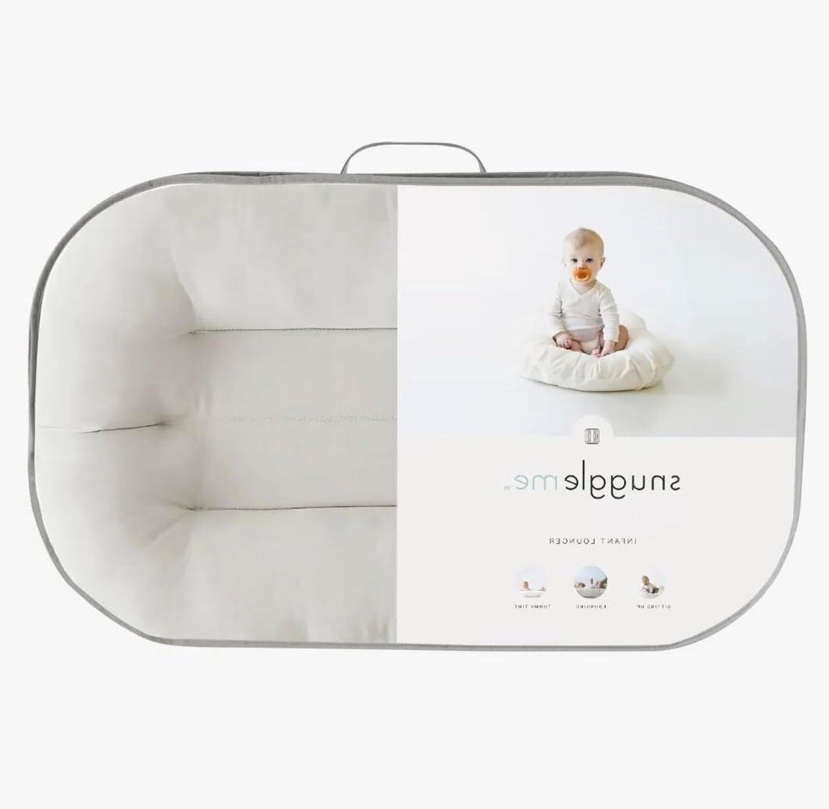 Baby Lounger - Baby Nest - Babies Knuffelen - Gepatenteerd Ontwerp - 0-9 Maanden - Natuurlijk