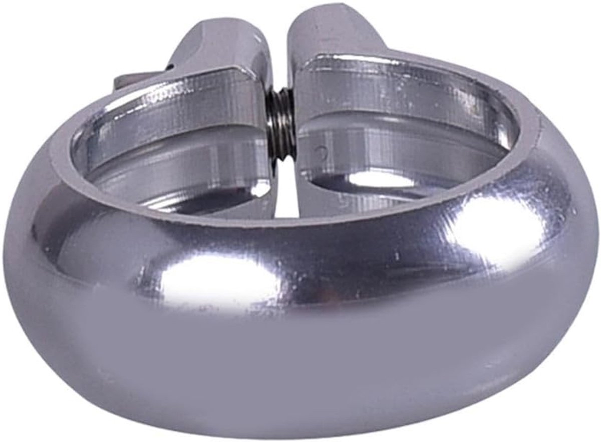 Loopfiets Zadelpenklem - Kinderfiets Onderdeel - Veilig Zadel Verstellen - Lichtgewicht Aluminium - 22.2mm of 25.4mm - Zilver