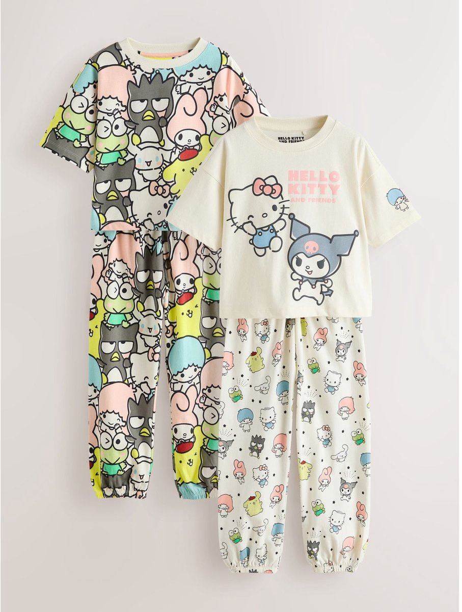 Next - Meisjes - Set van 2 Hello Kitty pyjama's - Roze