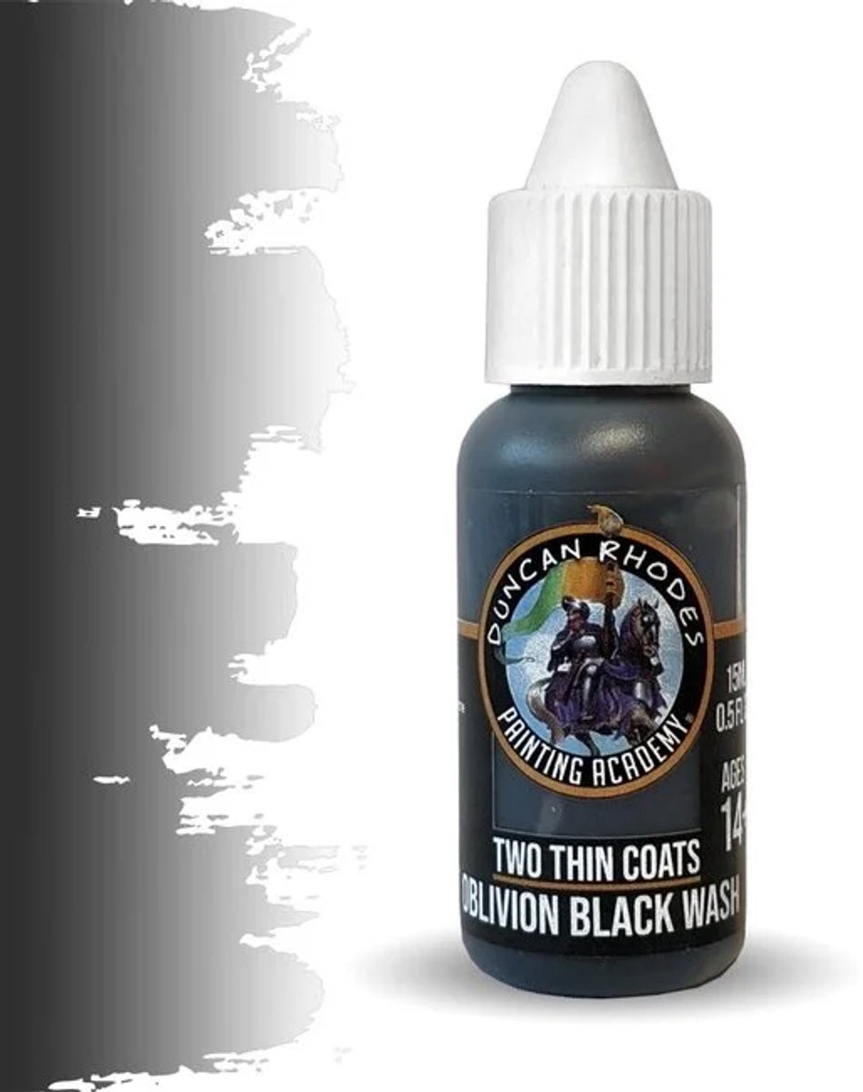 Two Thin Coats verf Oblivion Black Wash miniaturen schilderen.