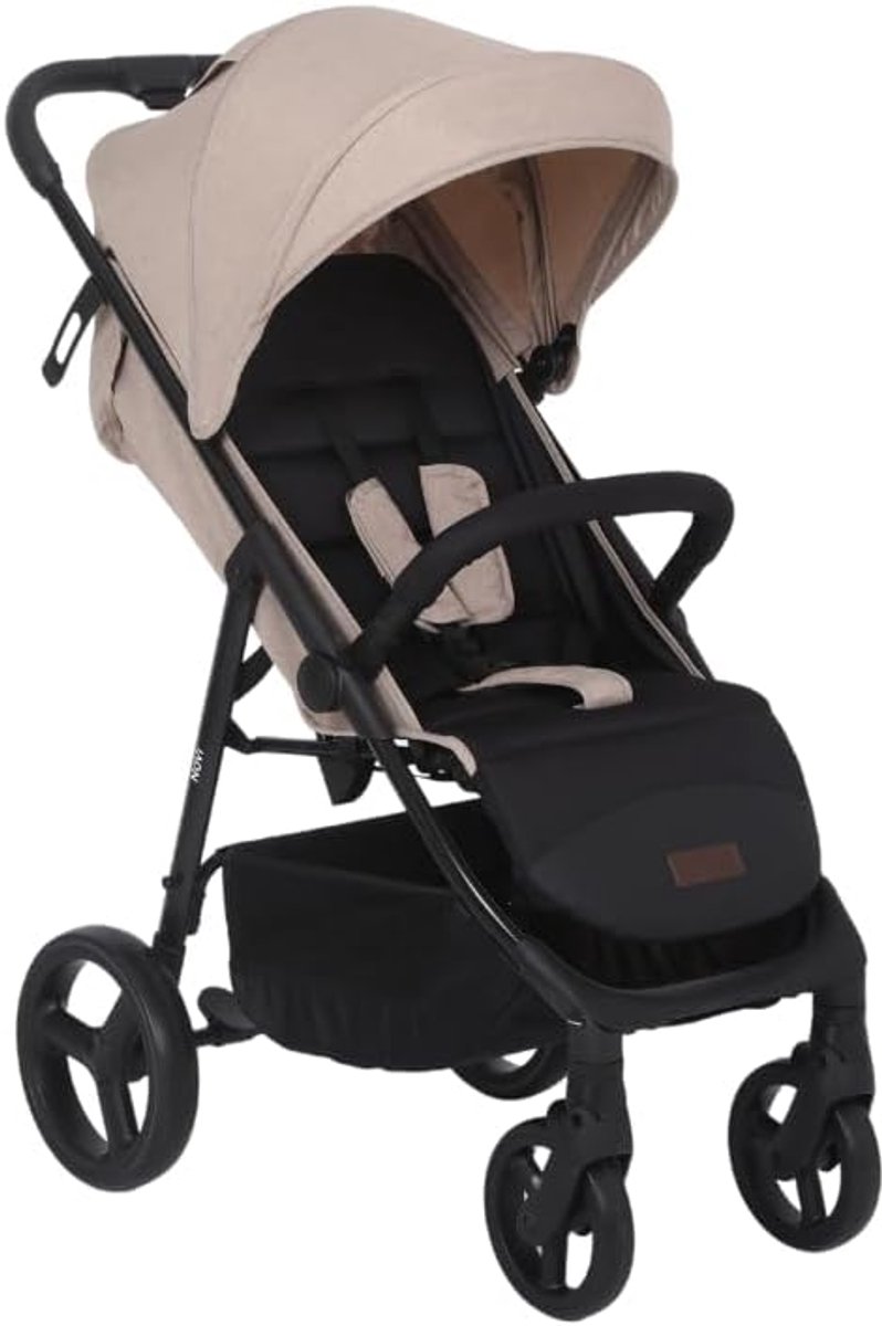 Buggy Grande Go - Reisbuggy Kinderwagen - Compact Vervoer - Verstelbare Rugleuning - 8.6 kg - Beige thumbnail 3