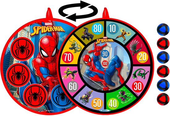 Vedes dartbord Spider-Man met ballen - speelgoed dartspel. — afbeelding 2