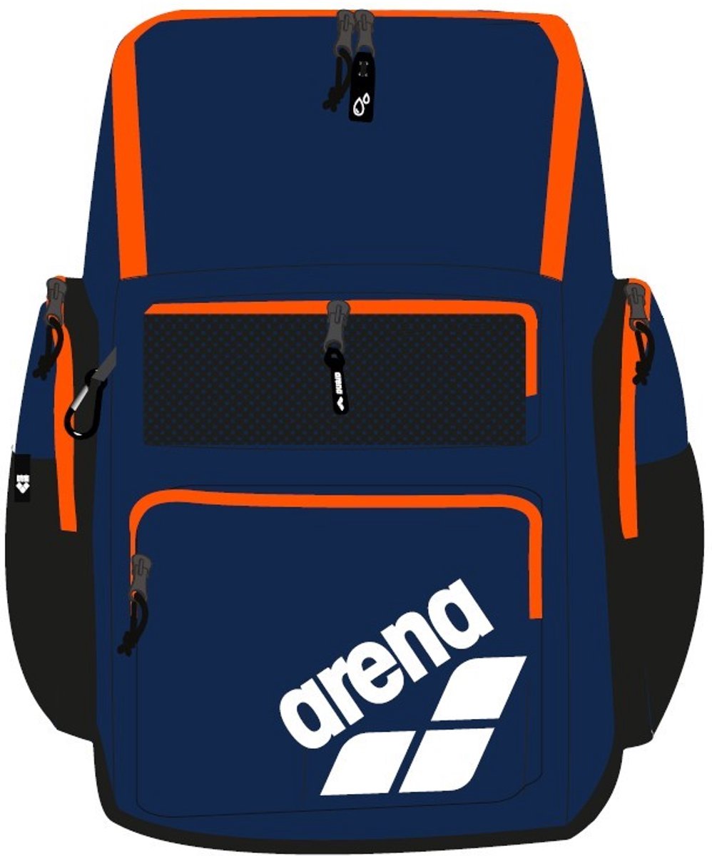 ARENA | One Go Backpack 45L navy-orange
