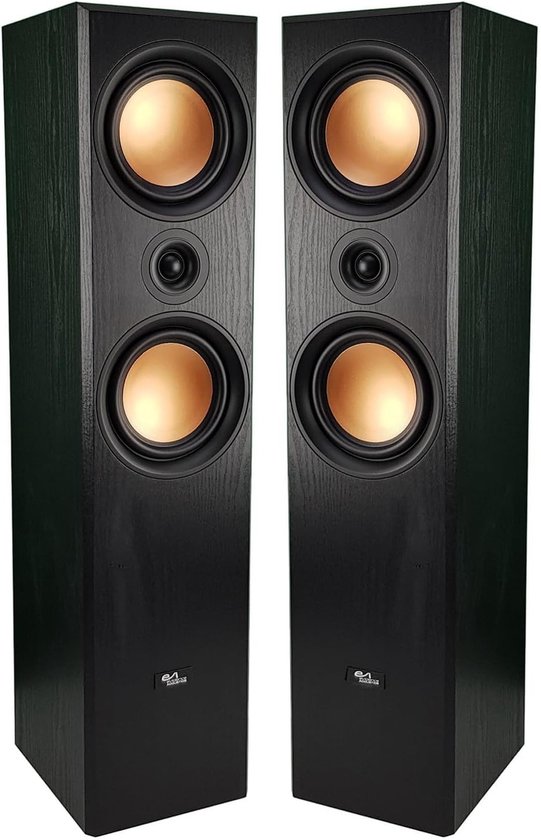 Home Cinema Luidsprekerset - Thuisbioscoop Geluid - Film Geluid - Basreflex Ontwerp - 5 Luidsprekers - Zwart van home — afbeelding 4