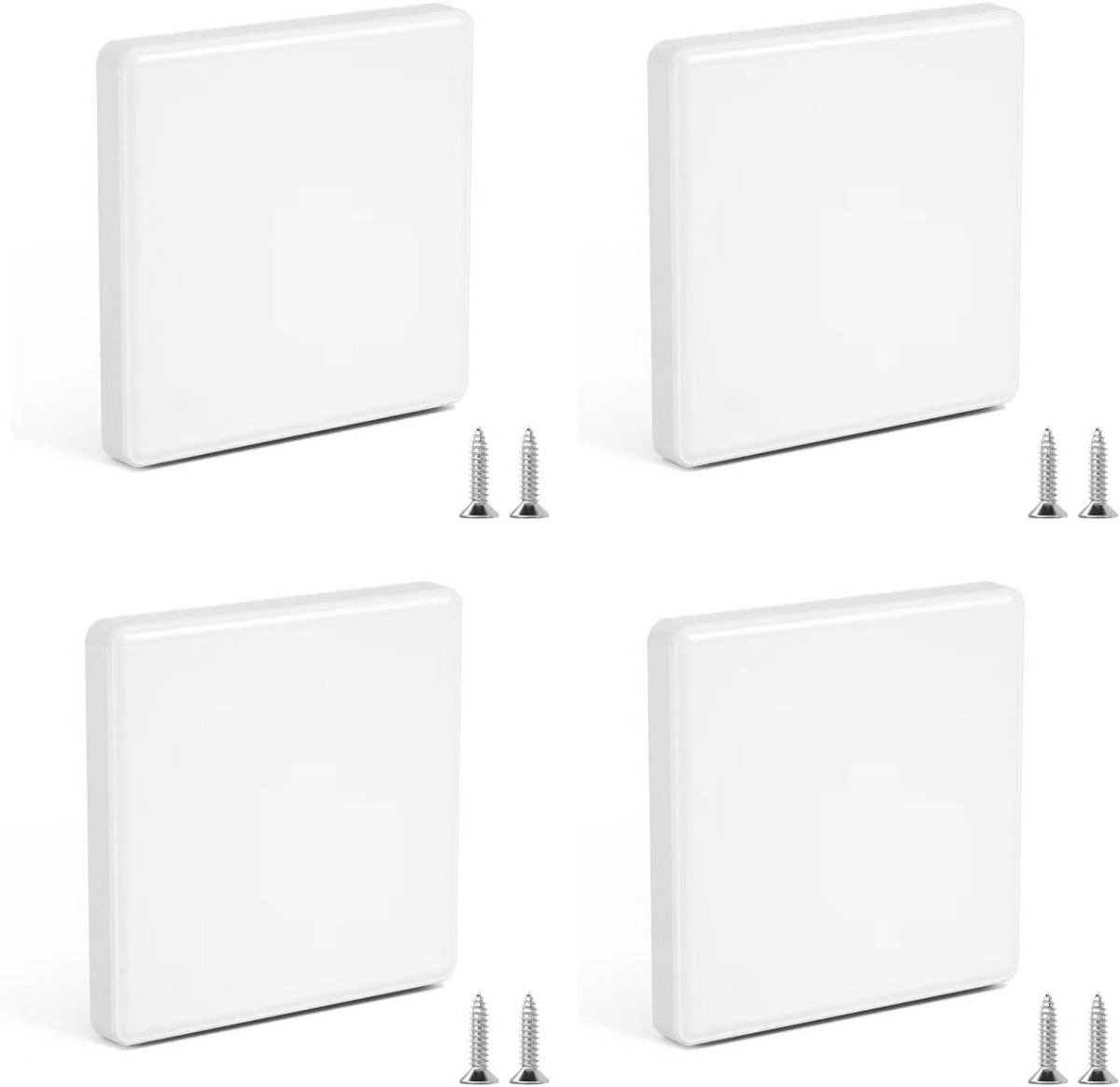 Blinde Afdekking Stopcontact - Paneel Plaatsen - Ongebruikte Gaten Dichten - Standaard Formaat - 86 x 86 cm - Wit